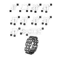 Bracelete Leatherman Tread com 29 ferramentas padrão americano cor preta